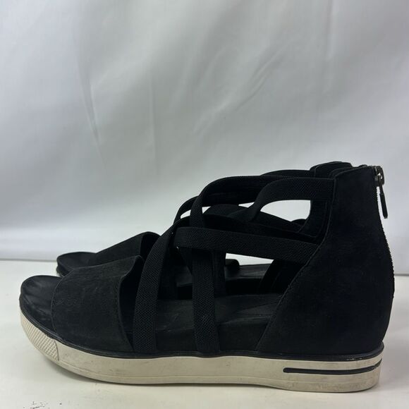 Eileen Fisher Skill Tumbled Nubuck Womens Sandal - Picture 6 of 13